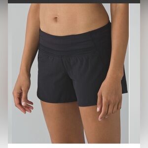 Lululemon Run Times Short 4-way Stretch Black , size 8